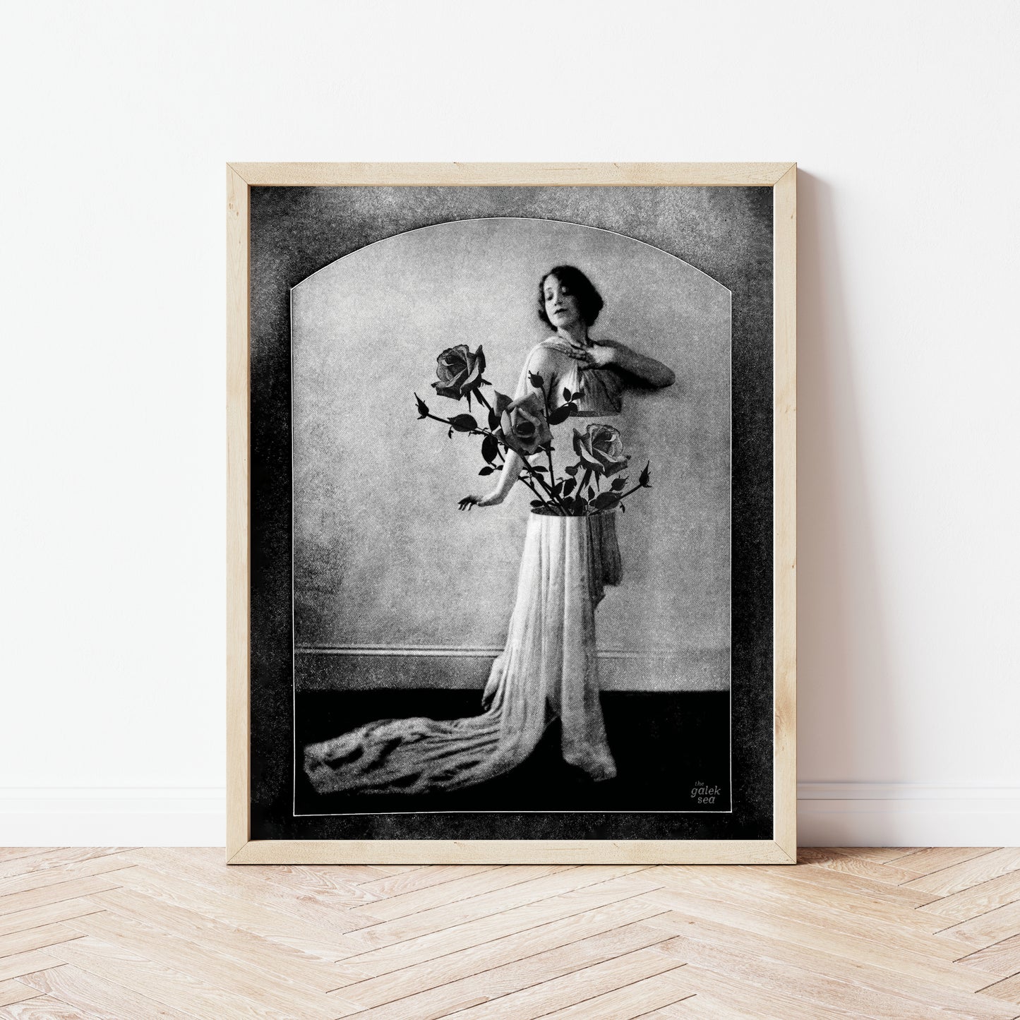 The Vase - Vintage Collage Art Print