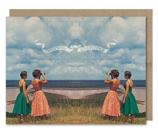 Birthday Binoculars - Greeting Card