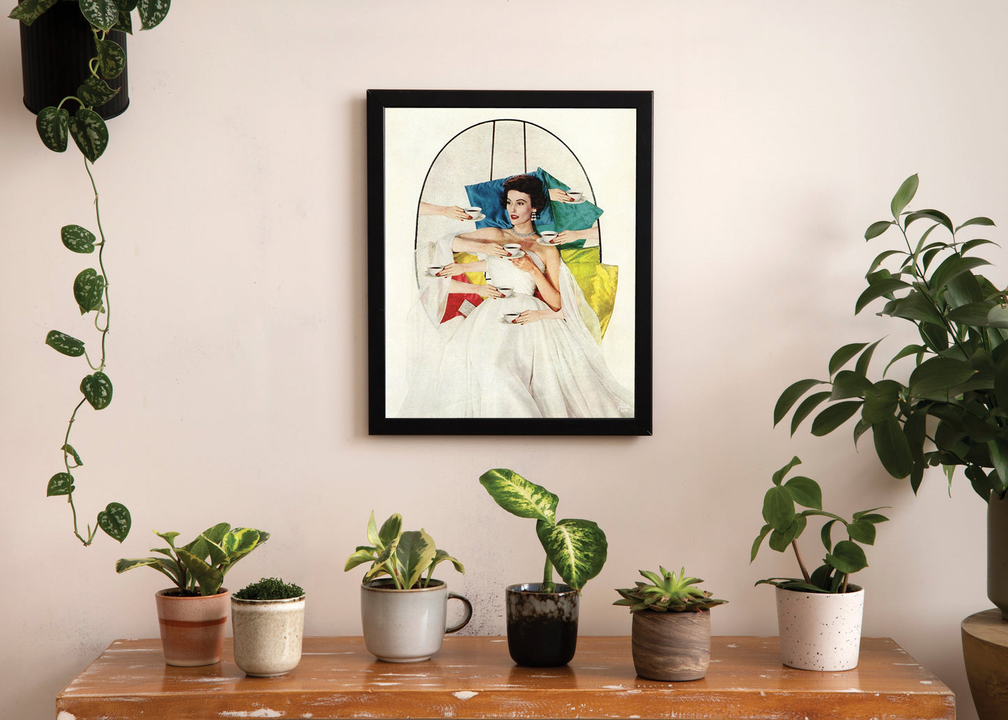 Coffee Break - Vintage Collage Art Print