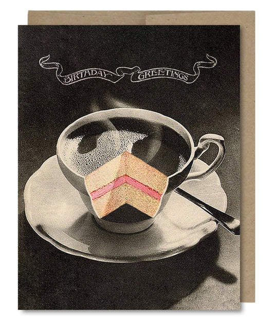 Birthday Coffee Cake - Greeting Card