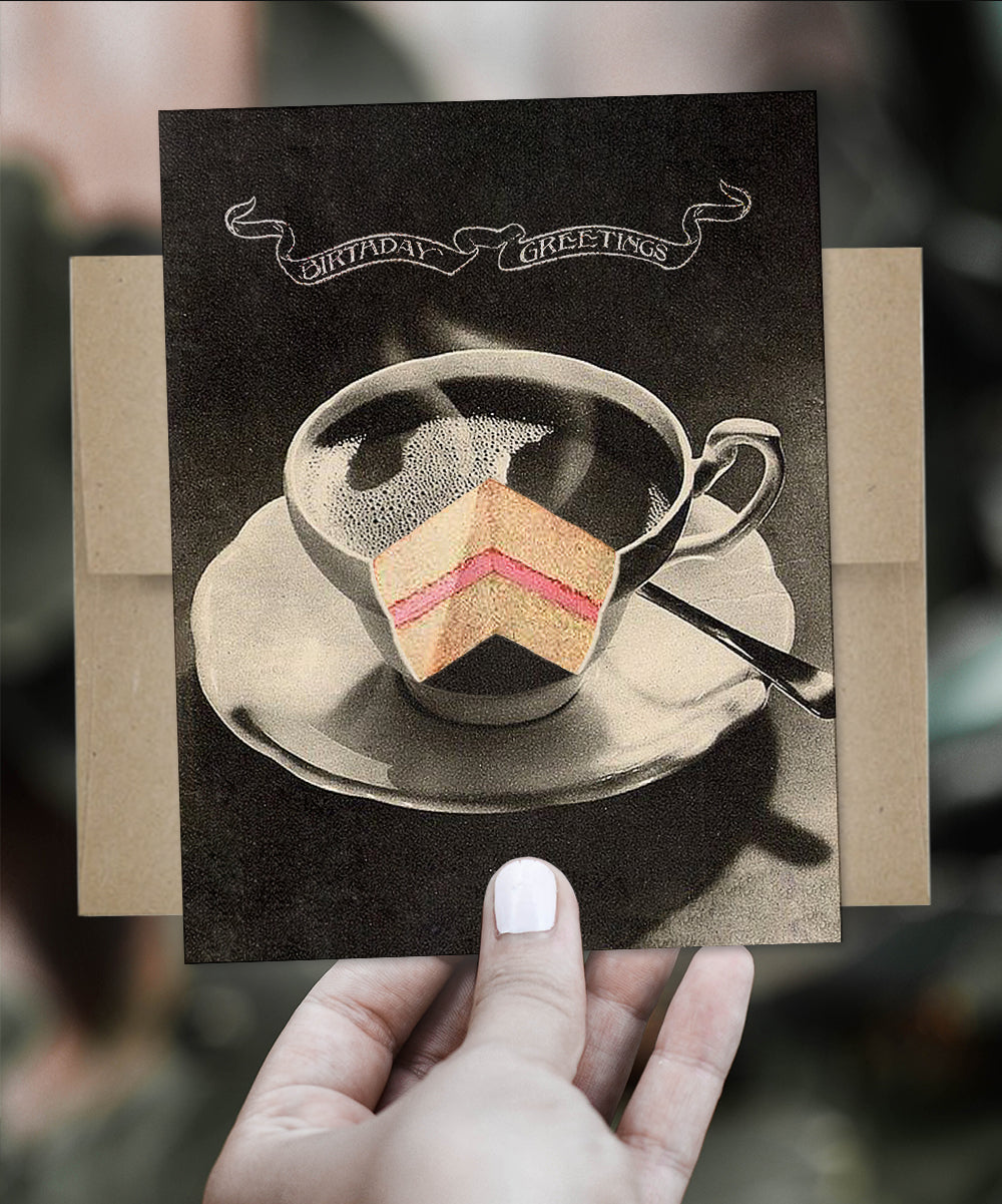 Birthday Coffee Cake - Greeting Card