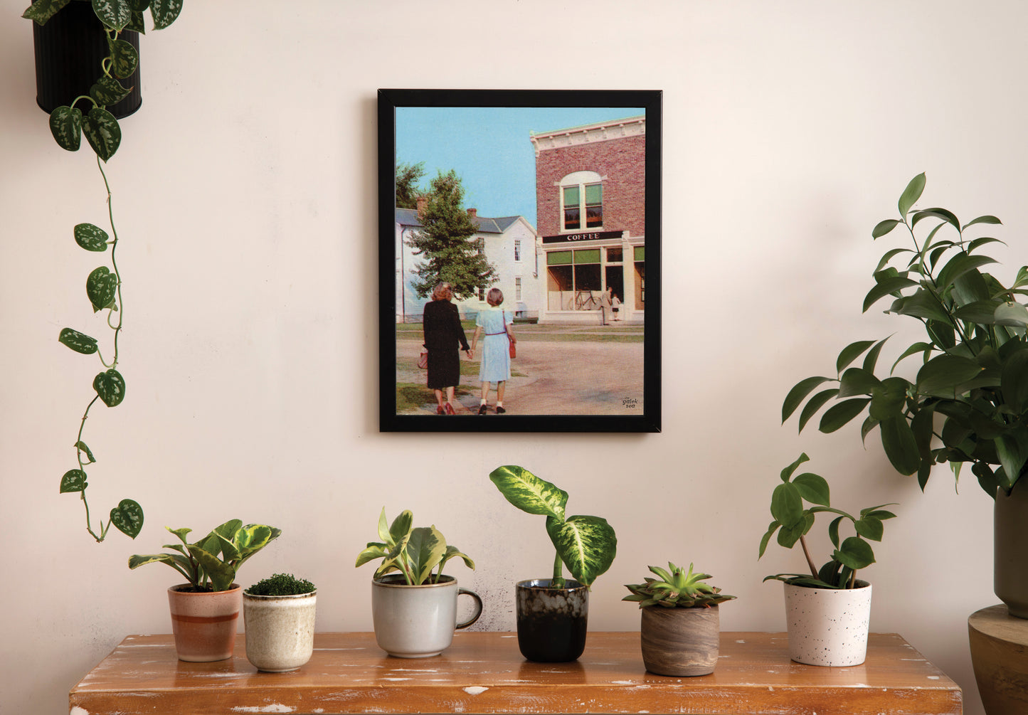 Coffee Mates - Vintage Collage Art Print