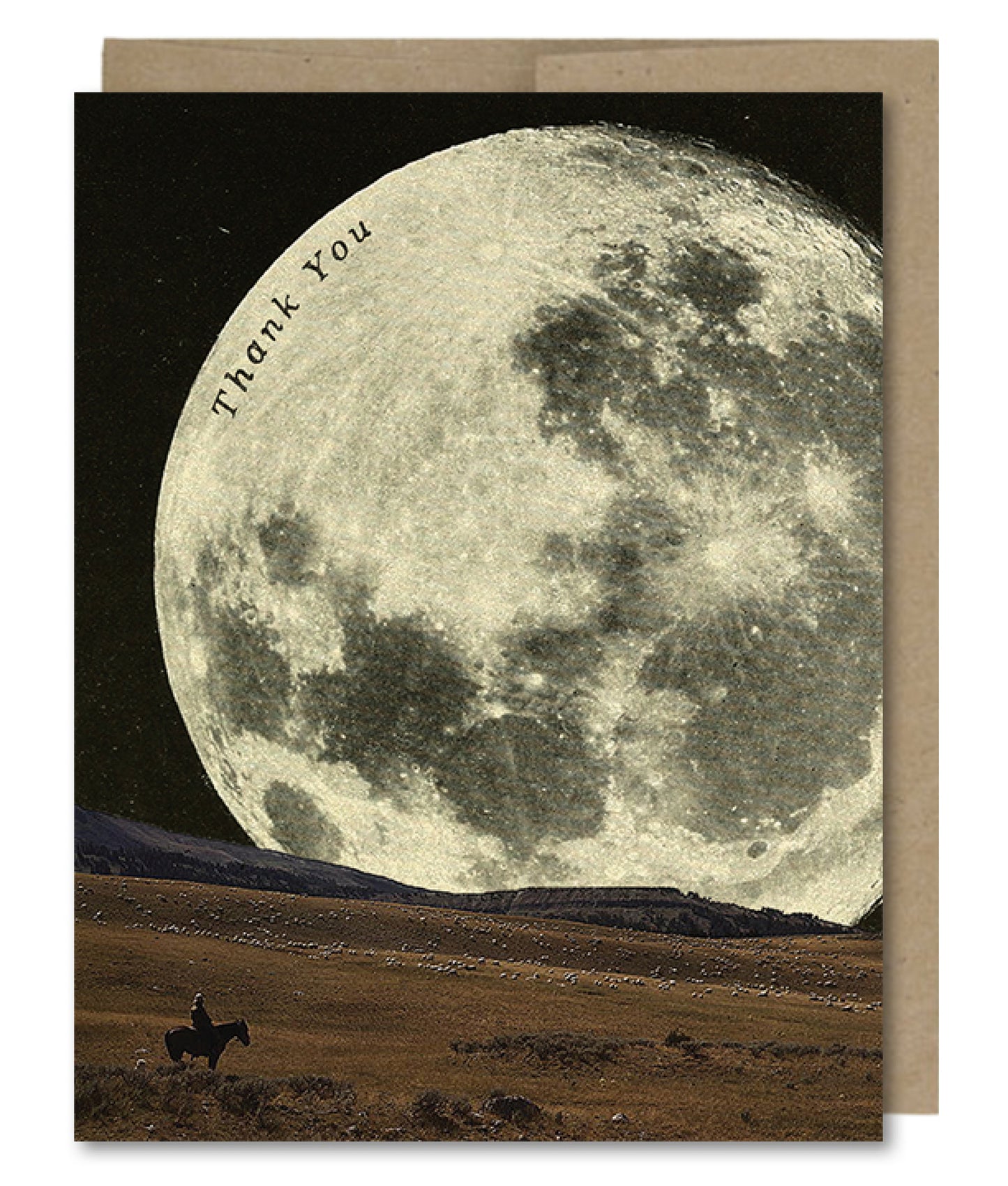 Thank You Cowboy Moon - Greeting Card