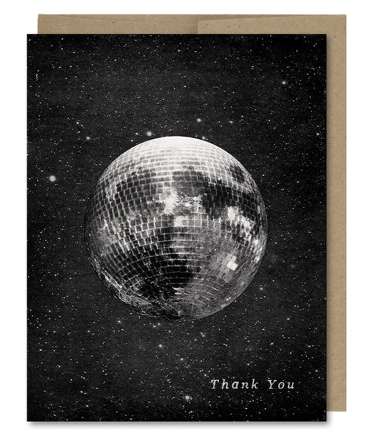 Thank You Disco Moon - Greeting Card