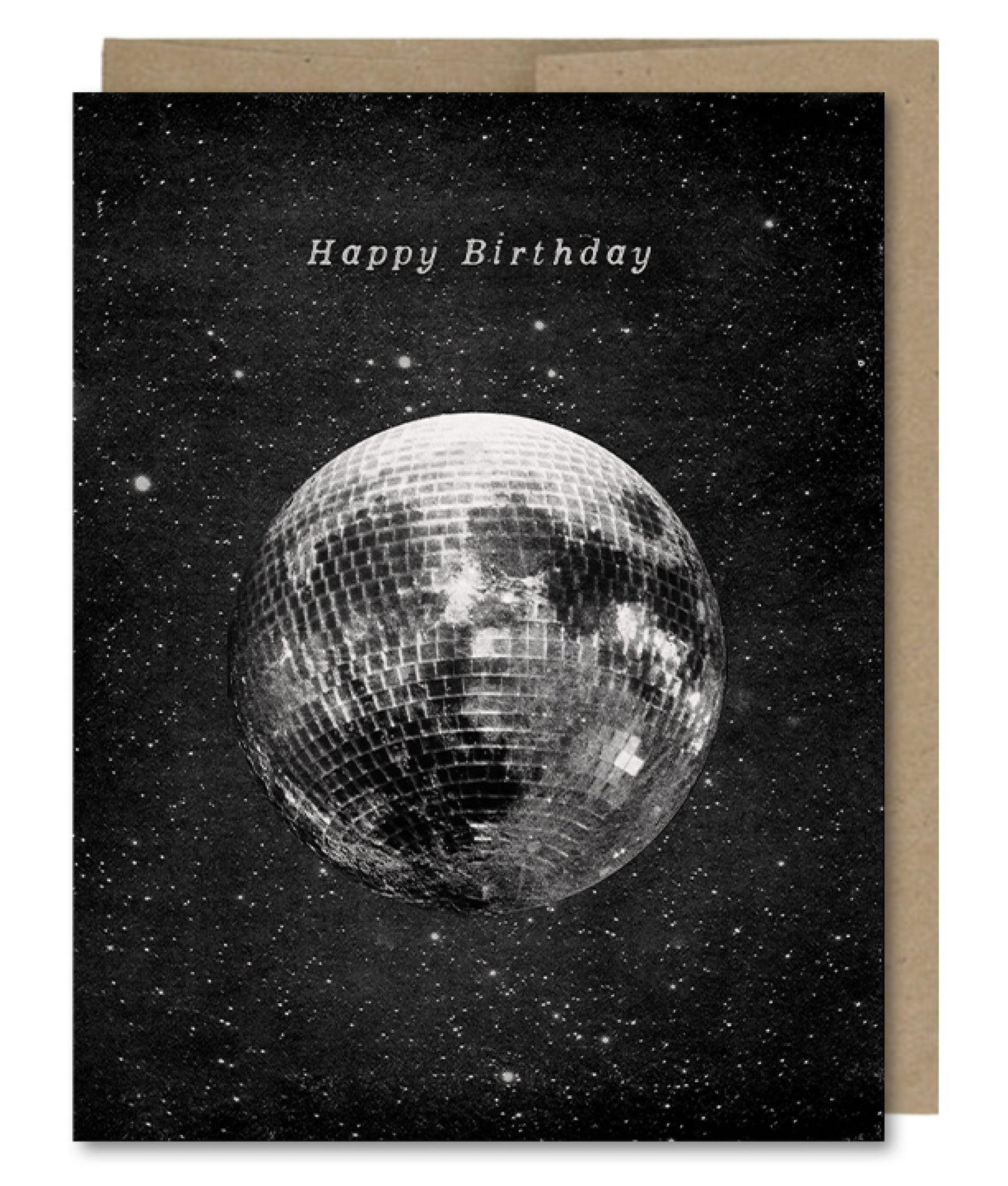 Birthday Disco Moon - Greeting Card