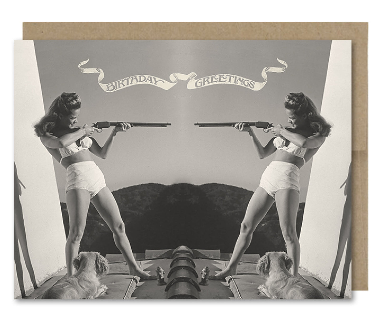 Birthday Double Barrel - Greeting Card