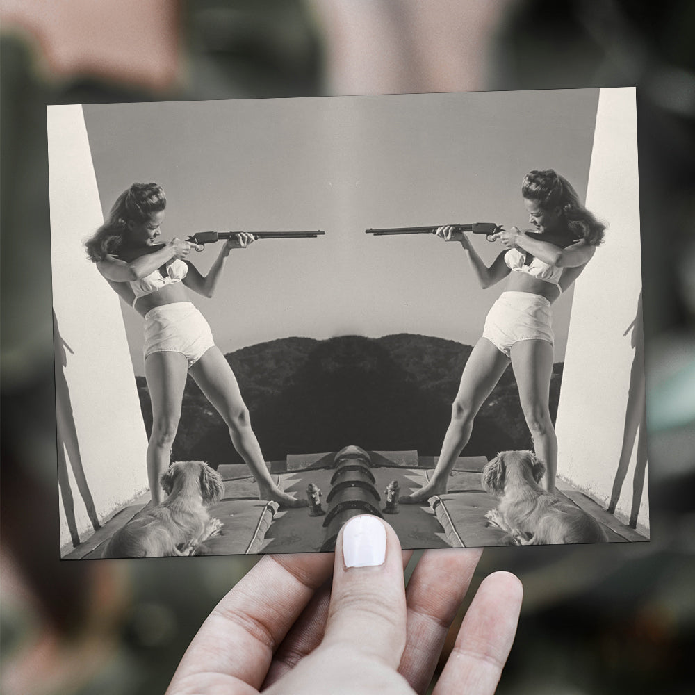 Double Barrel - Greeting Card