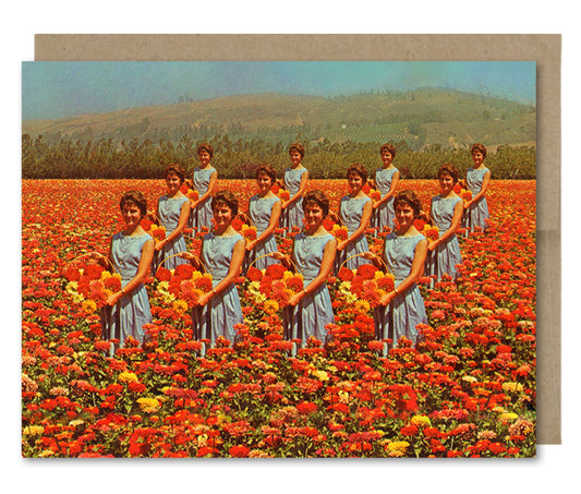 Flower Girls - Greeting Card