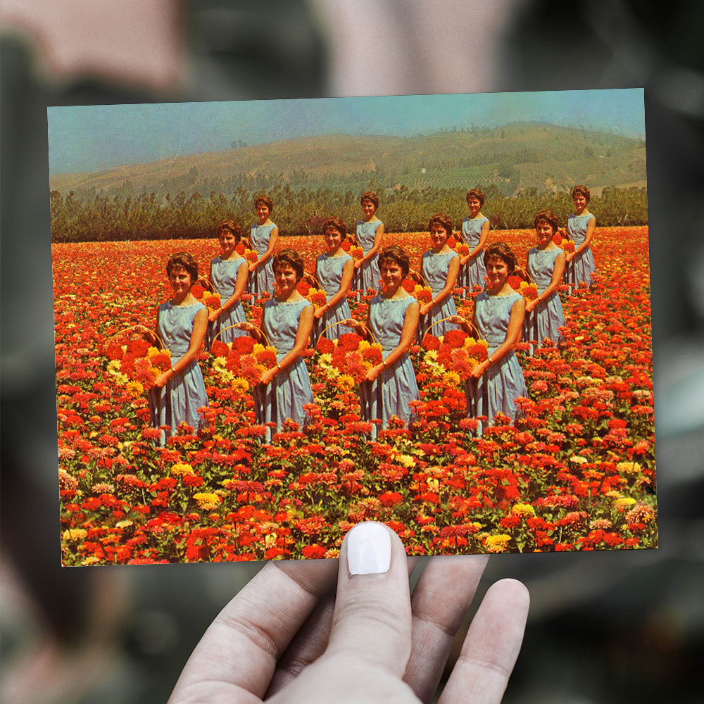 Flower Girls - Greeting Card