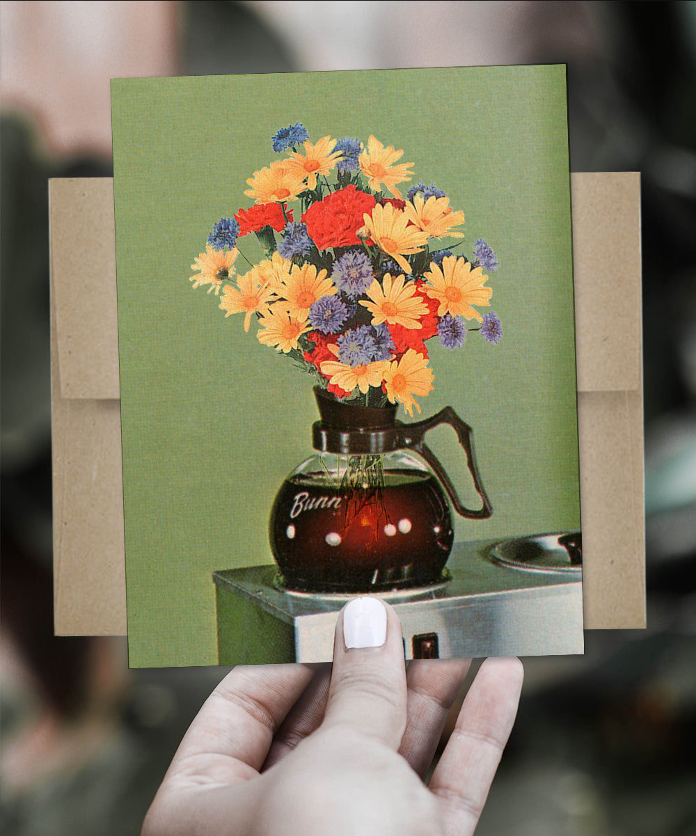 Flower Pot - Greeting Card