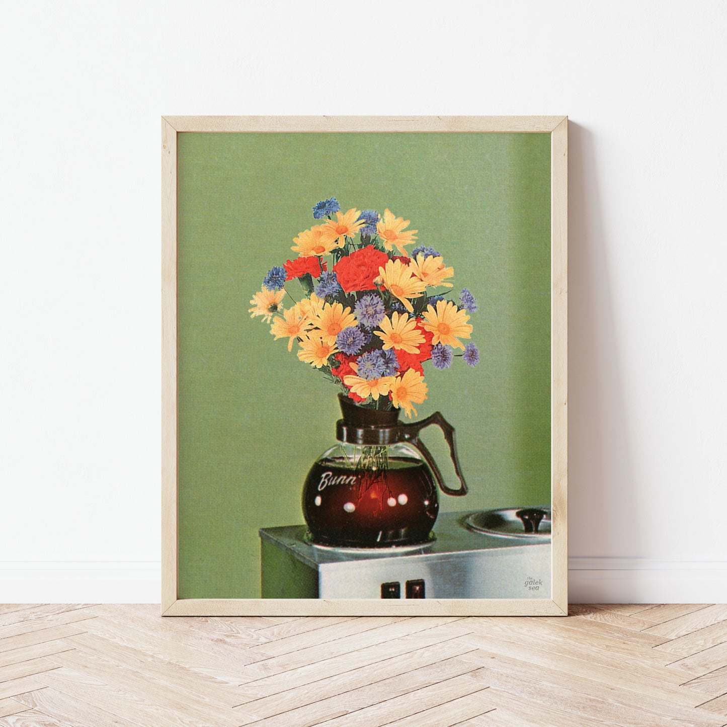 Flower Pot - Vintage Collage Art Print
