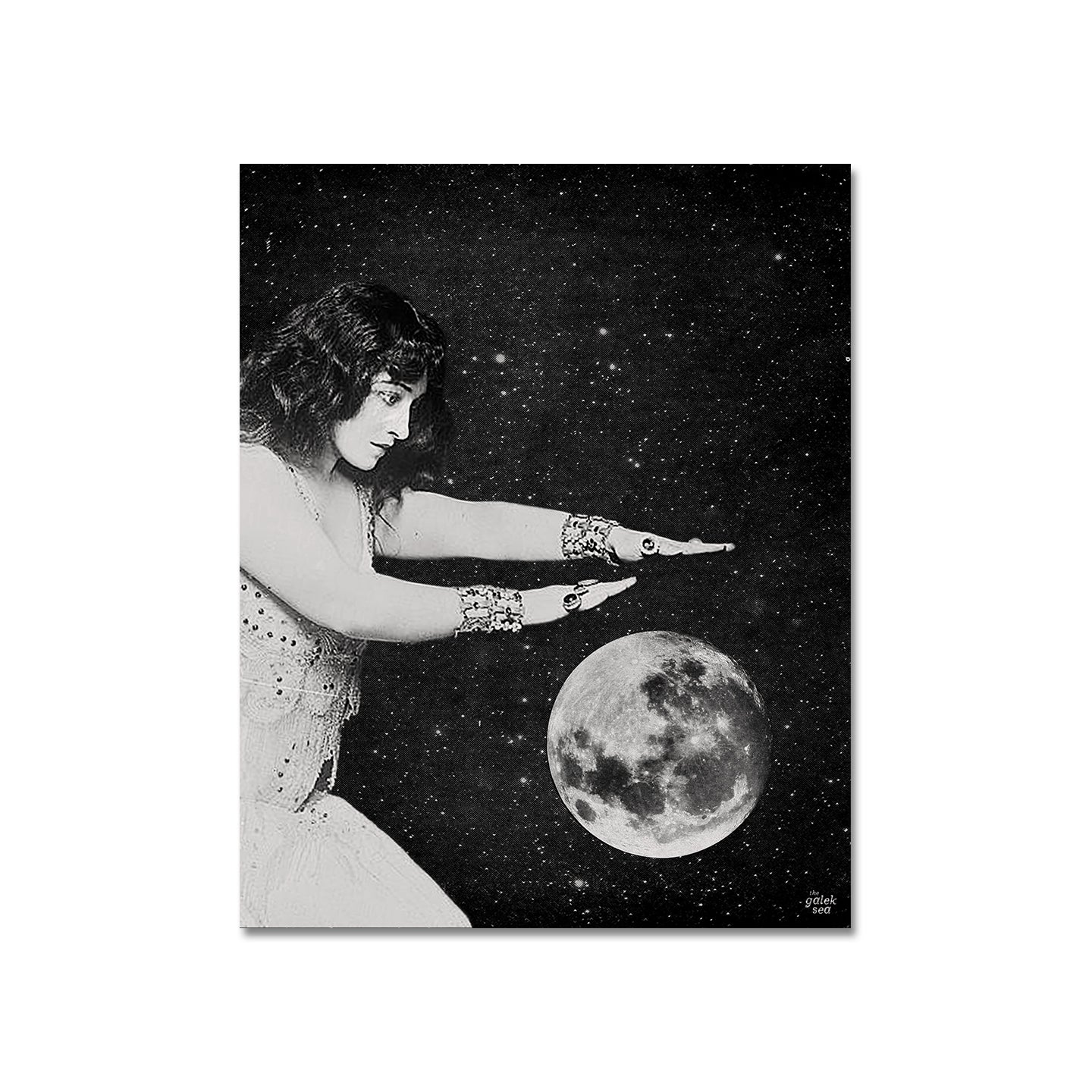 Fortune Teller - Vintage Collage Art Print