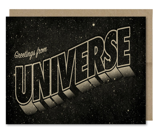 Greetings From Universe - Greeting Card