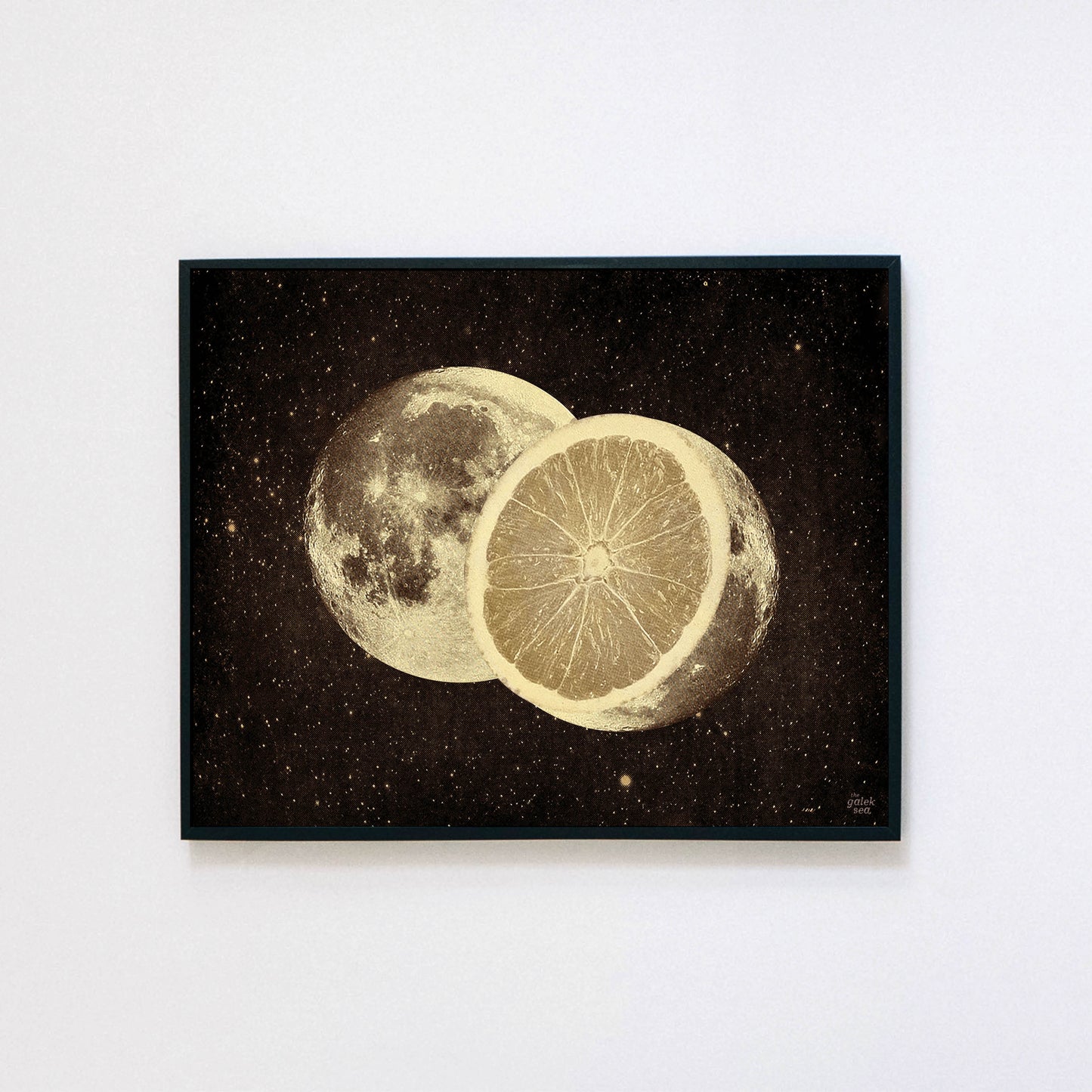 Harvest Moon - Vintage Collage Art Print