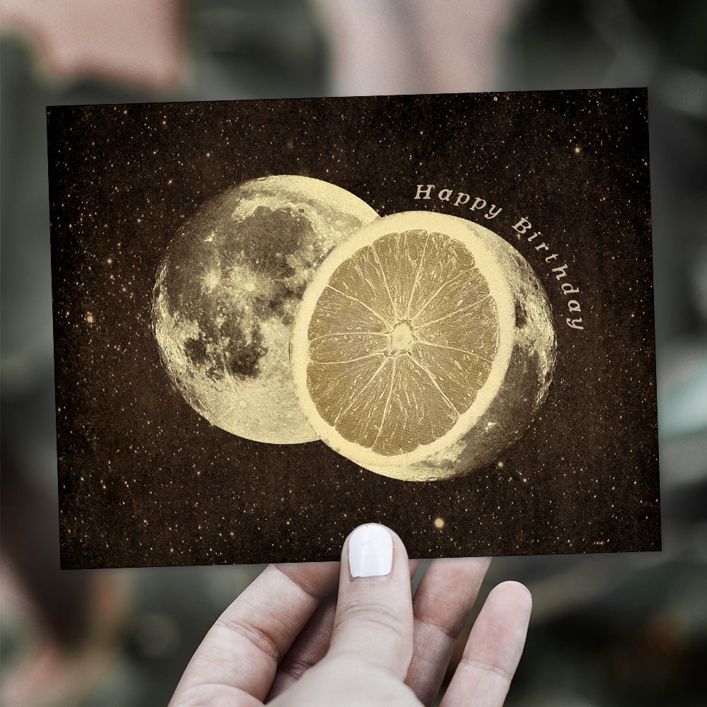 Birthday Harvest Moon - Greeting Card