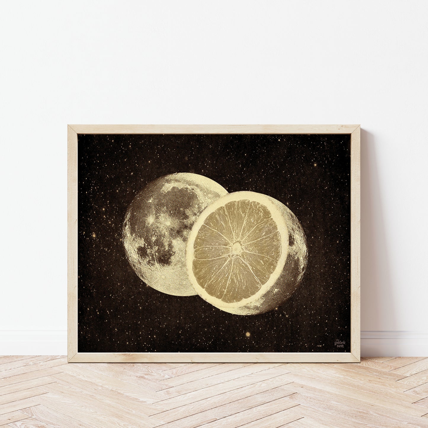 Harvest Moon - Vintage Collage Art Print
