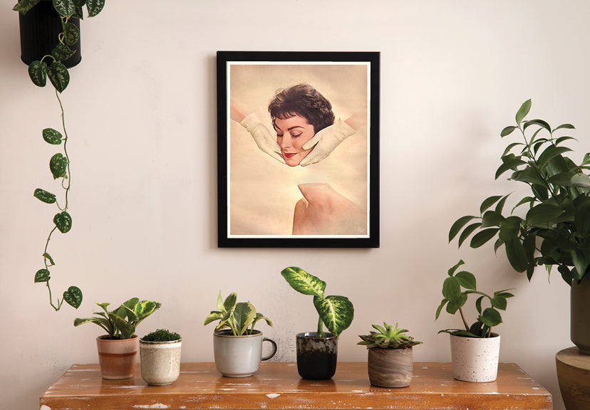 Headrest - Vintage Collage Art Print