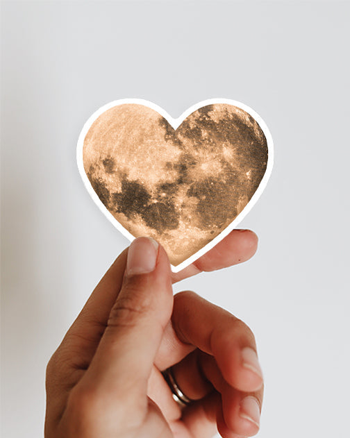 Heart Moon - Sticker