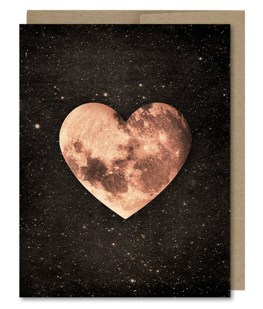 Heart Moon - Greeting Card