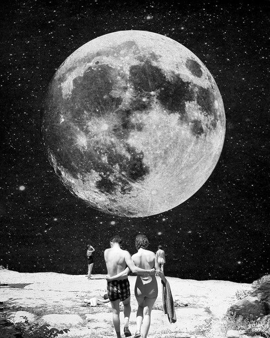 Honeymoon - Vintage Collage Art Print