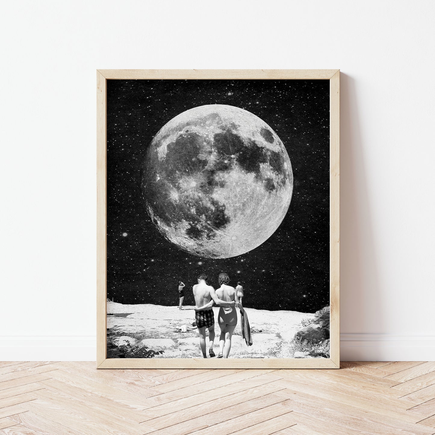 Honeymoon - Vintage Collage Art Print