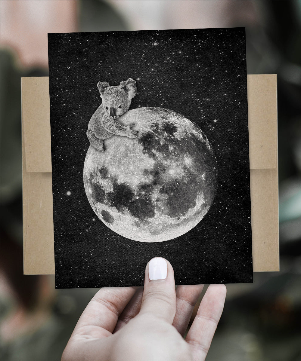 Koala & Moon - Greeting Card
