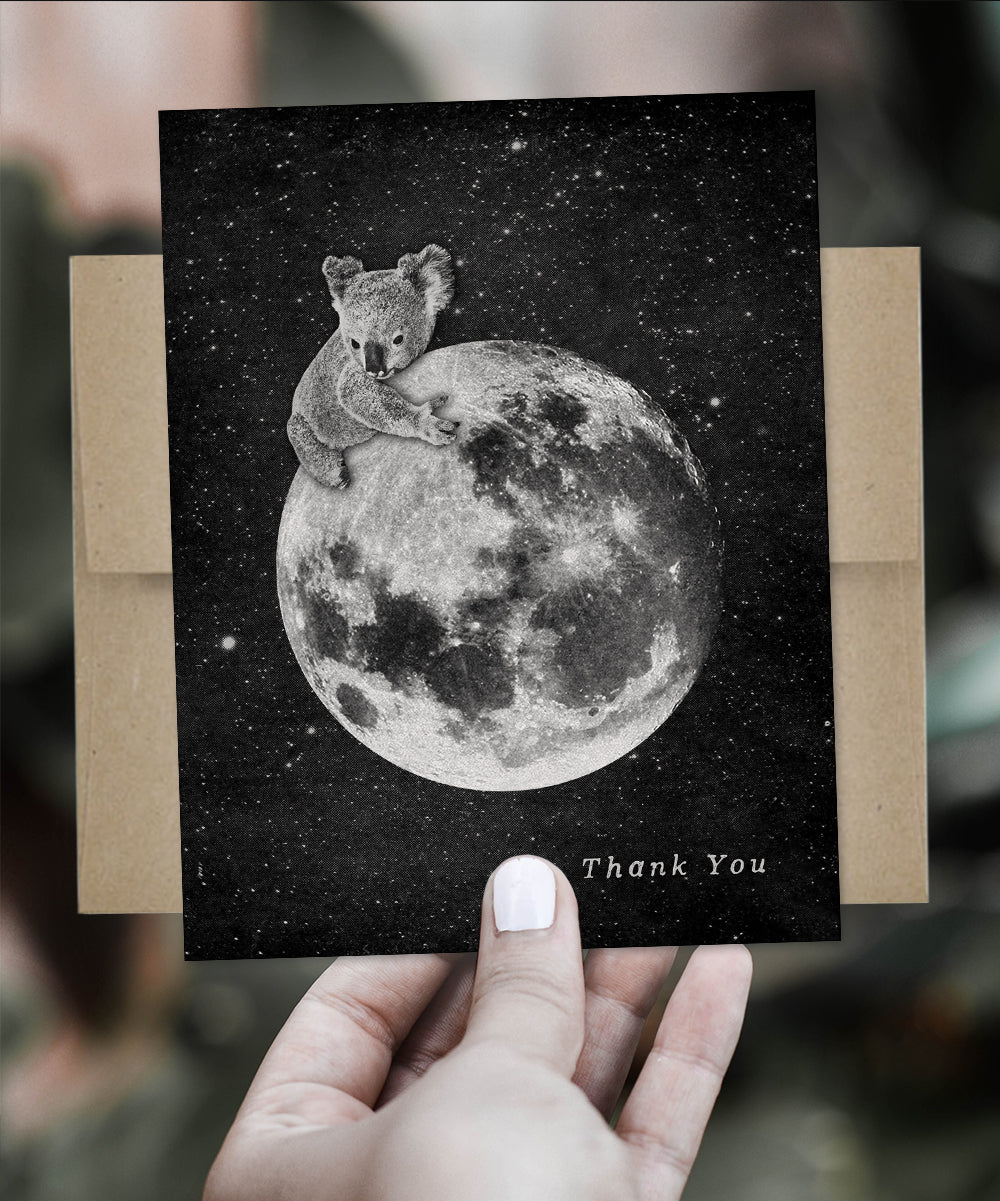 Thank You Koala & Moon - Greeting Card