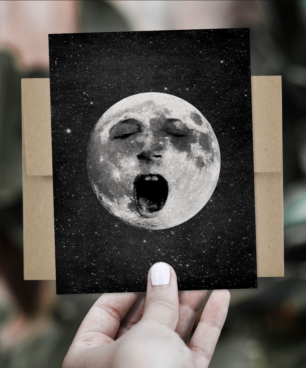 Lazy Old Moon - Greeting Card