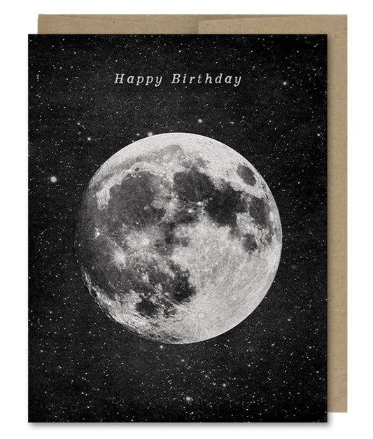 Birthday Moon - Greeting Card