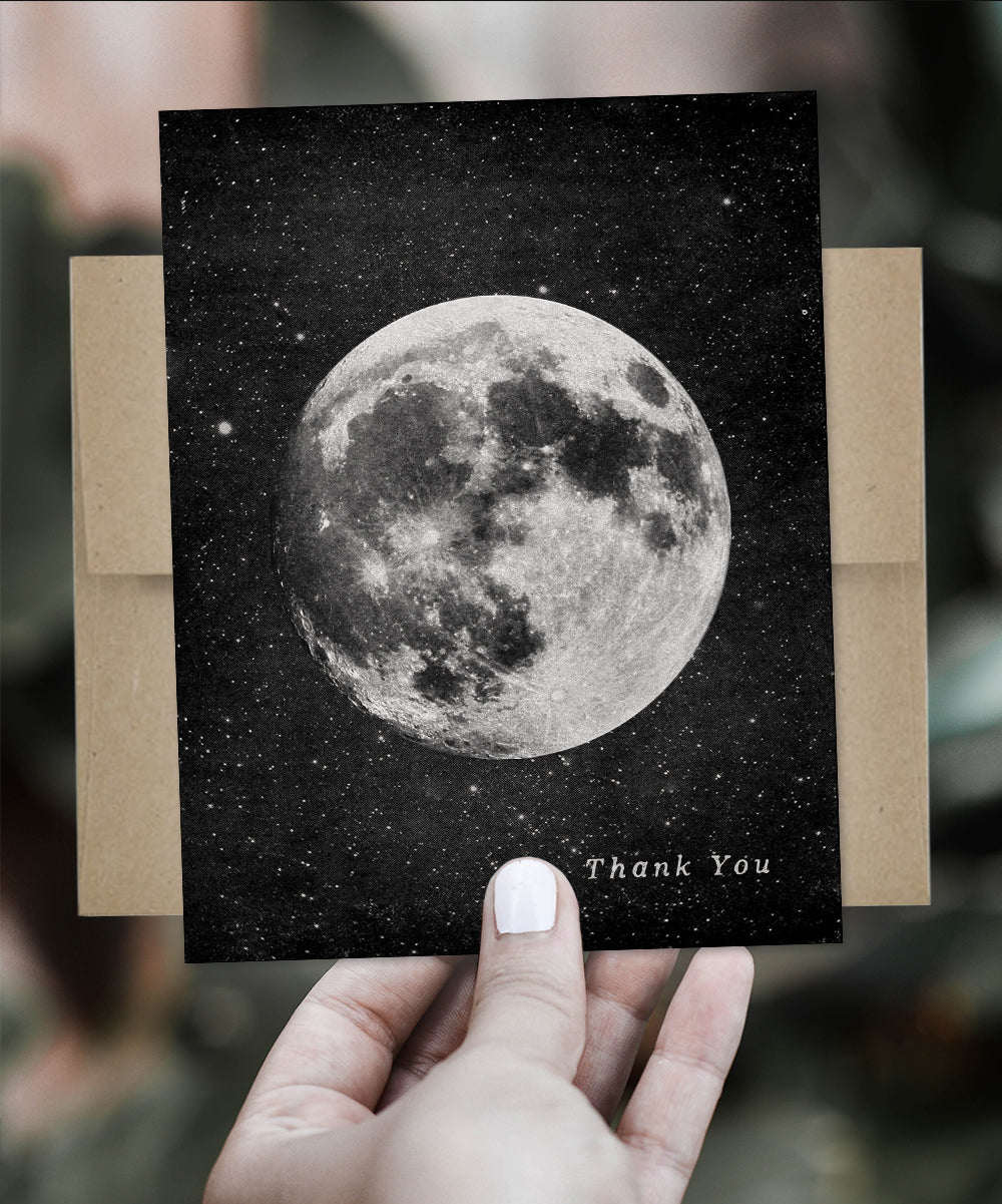 Thank You Moon - Greeting Card