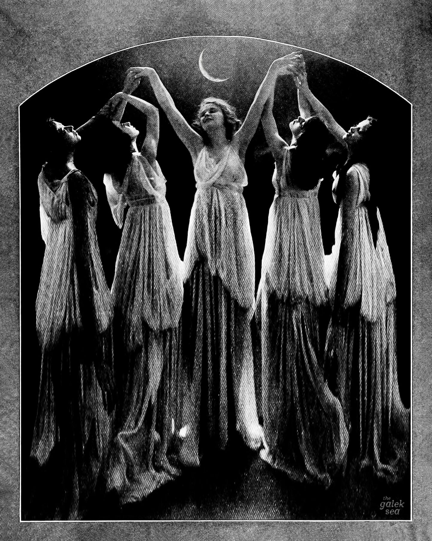 Moonlit - Vintage Collage Art Print