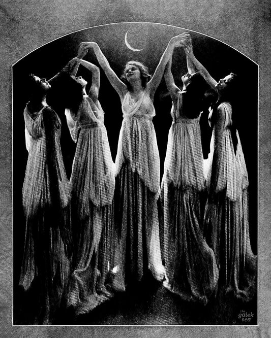 Moonlit - Vintage Collage Art Print