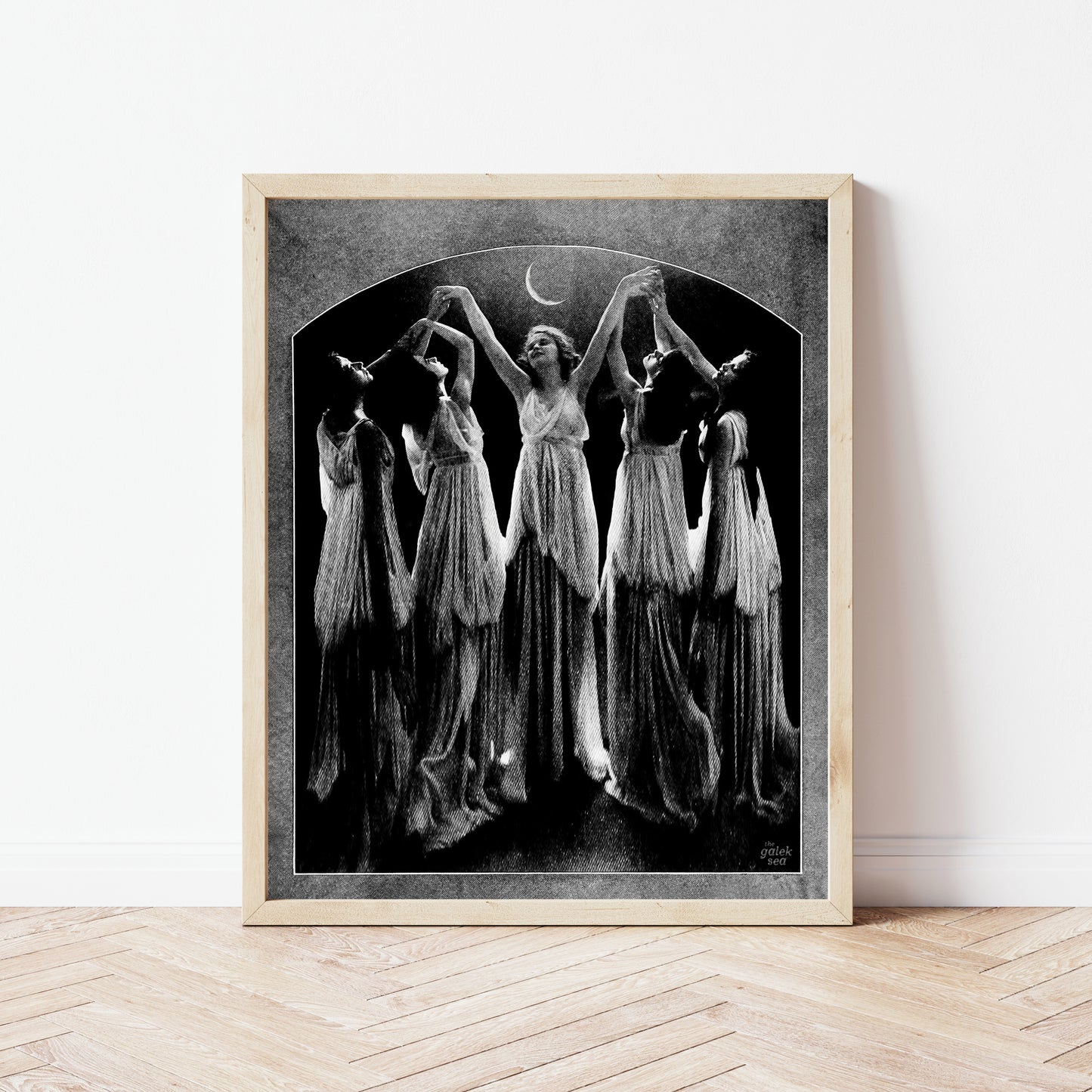 Moonlit - Vintage Collage Art Print