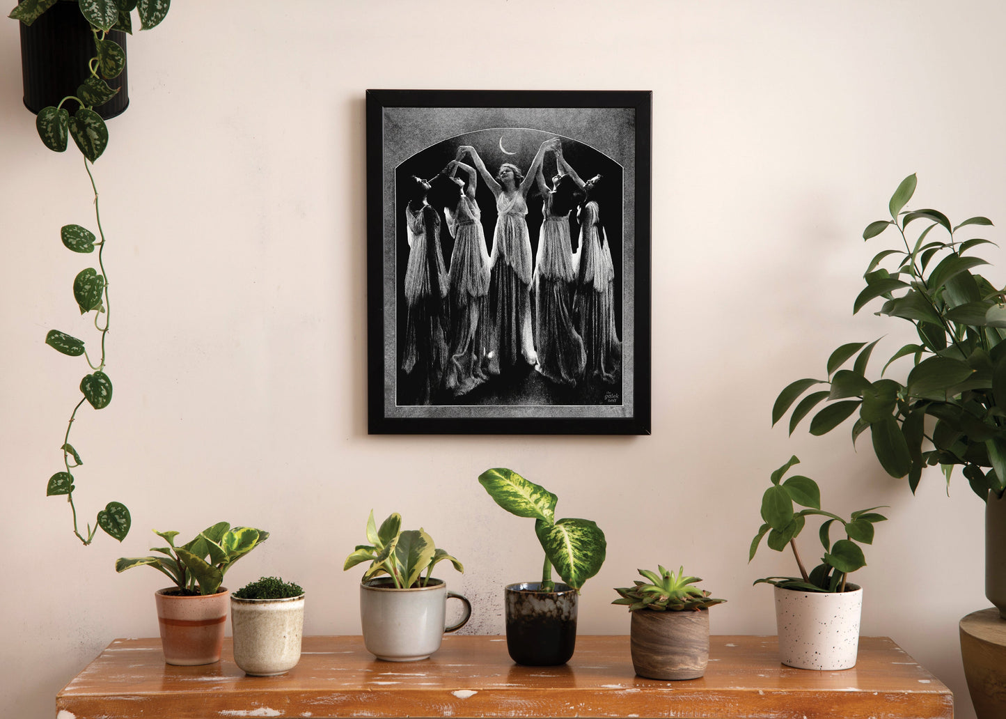 Moonlit - Vintage Collage Art Print
