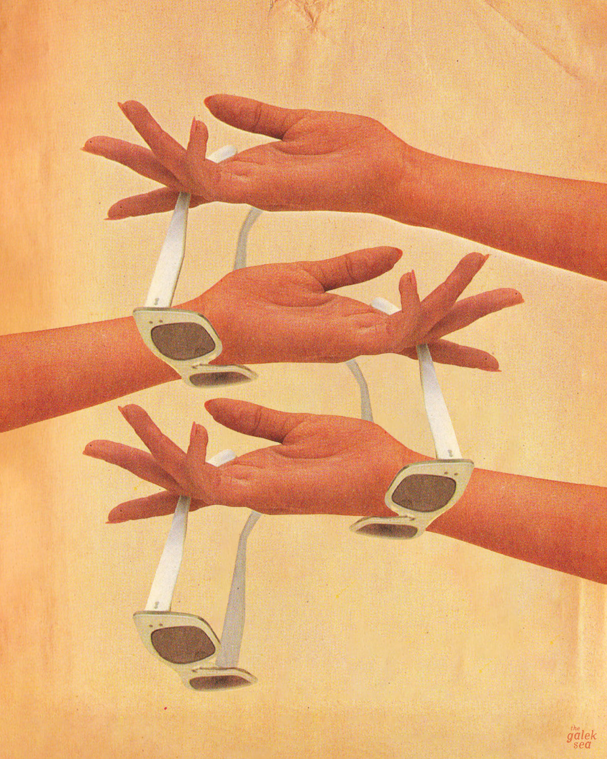 Shades - Vintage Collage Art Print