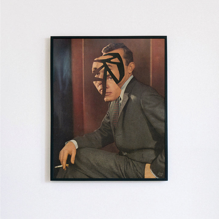 Smoke Break - Vintage Collage Art Print