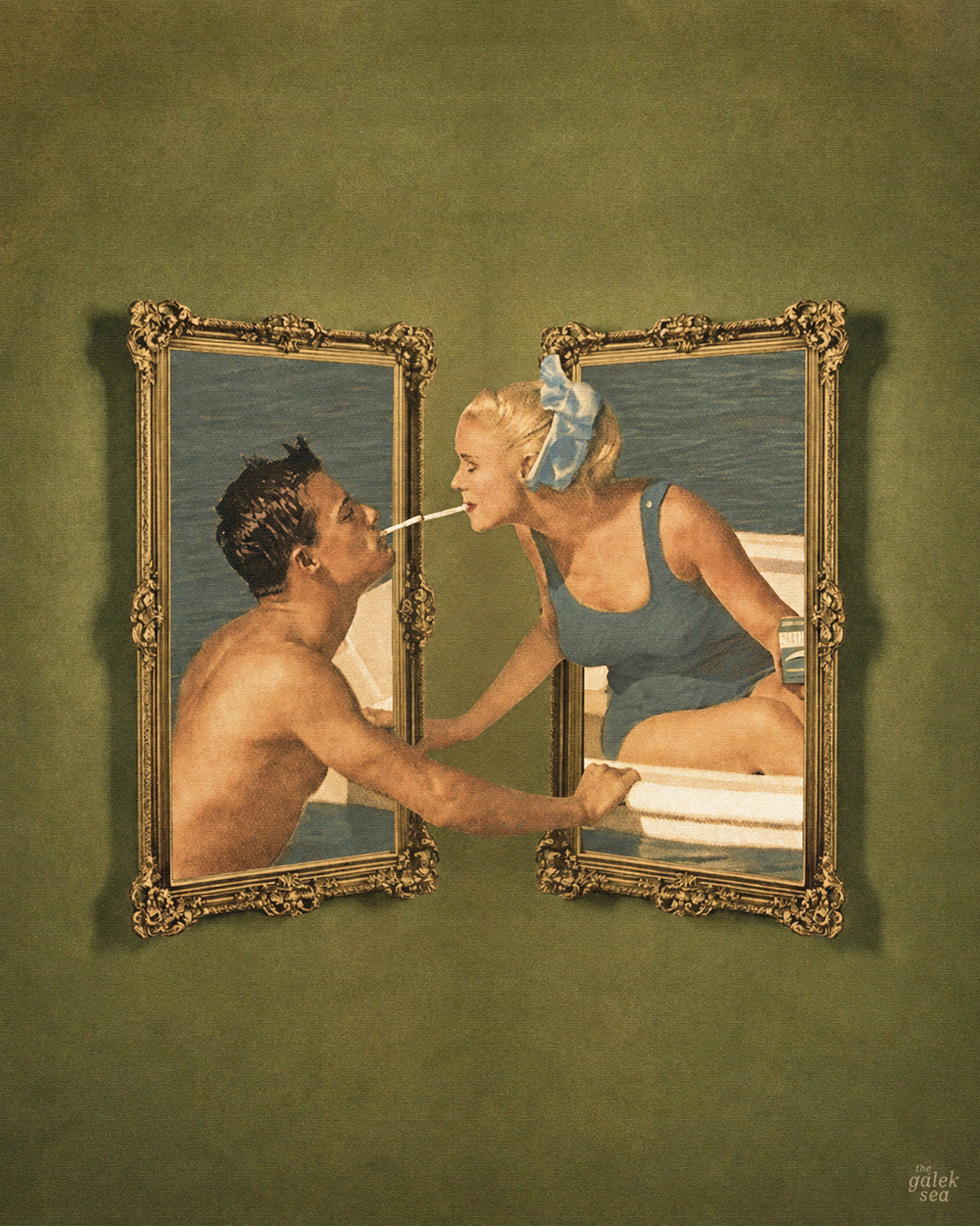Smoke & Mirrors - Vintage Collage Art Print
