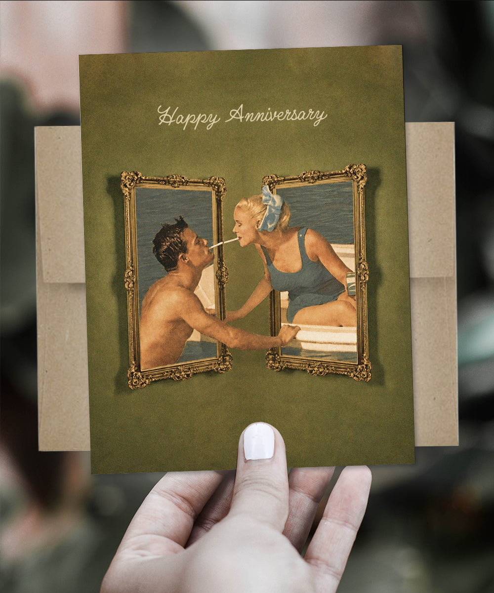 Happy Anniversary Smoke & Mirrors - Greeting Card