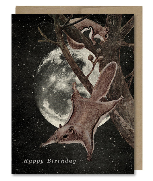 Birthday Squirrel Away - Greeting Card