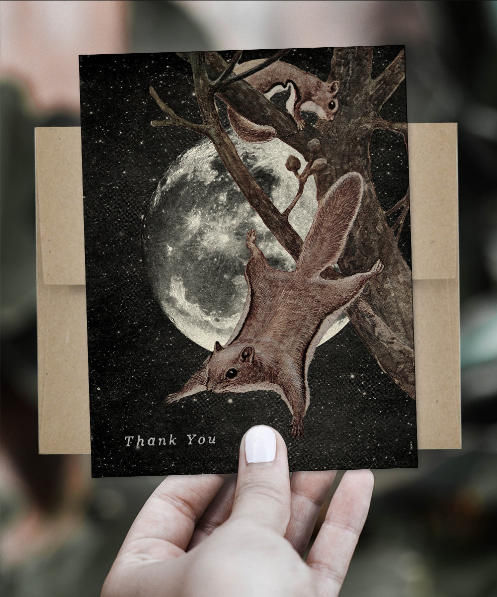 Thank You Squirrel Away - Greeting Card