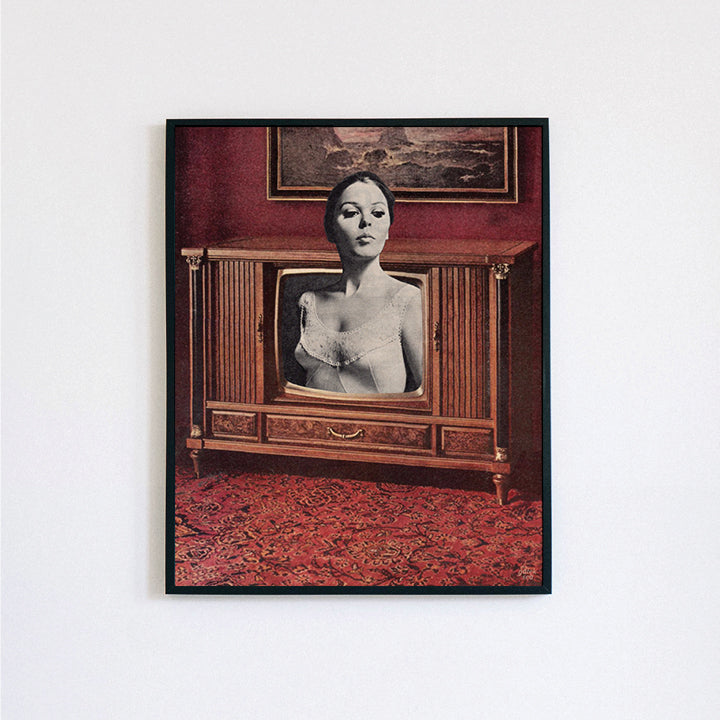 Television - Vintage Collage Art Print