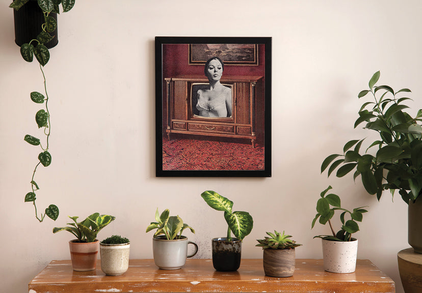 Television - Vintage Collage Art Print