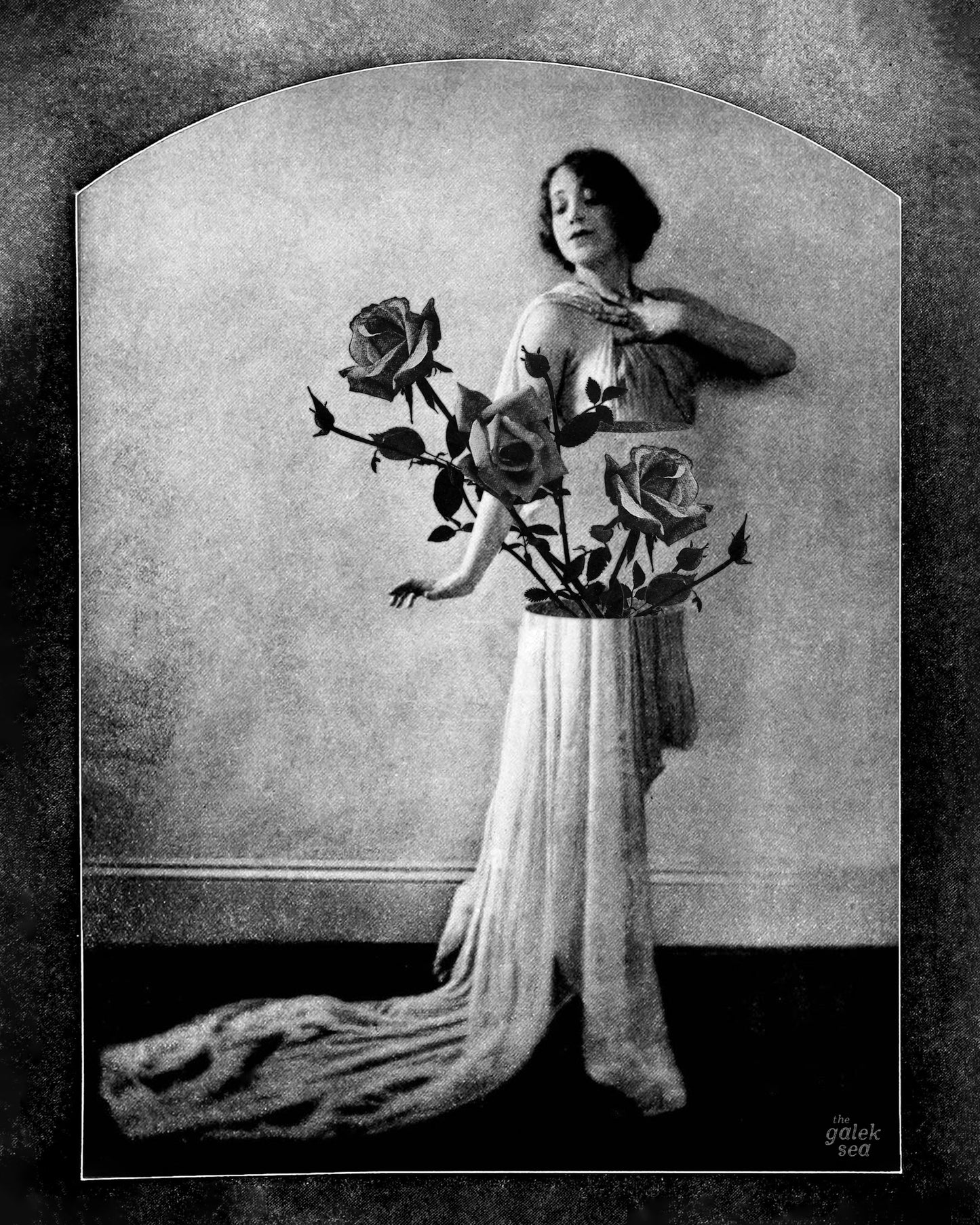 The Vase - Vintage Collage Art Print