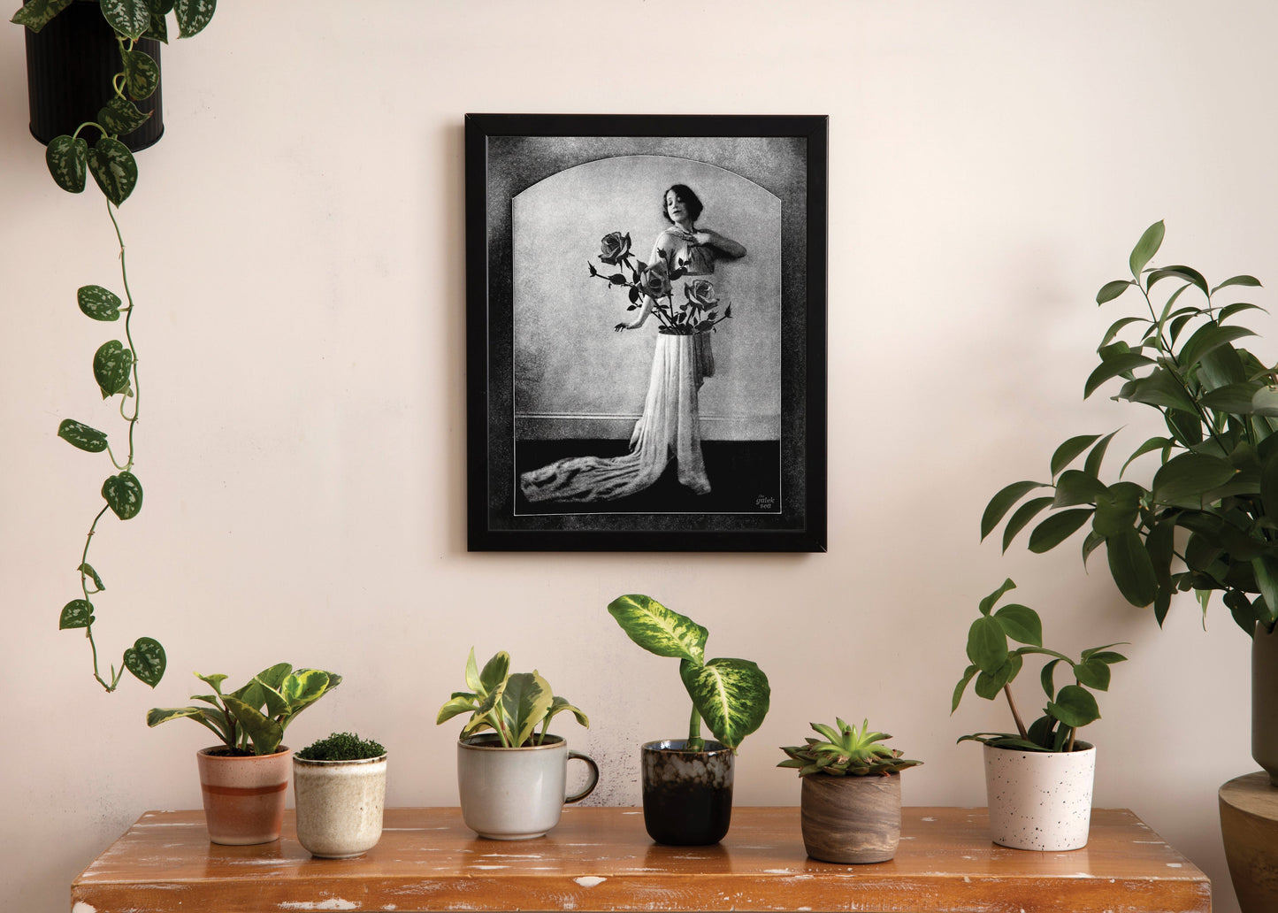 The Vase - Vintage Collage Art Print