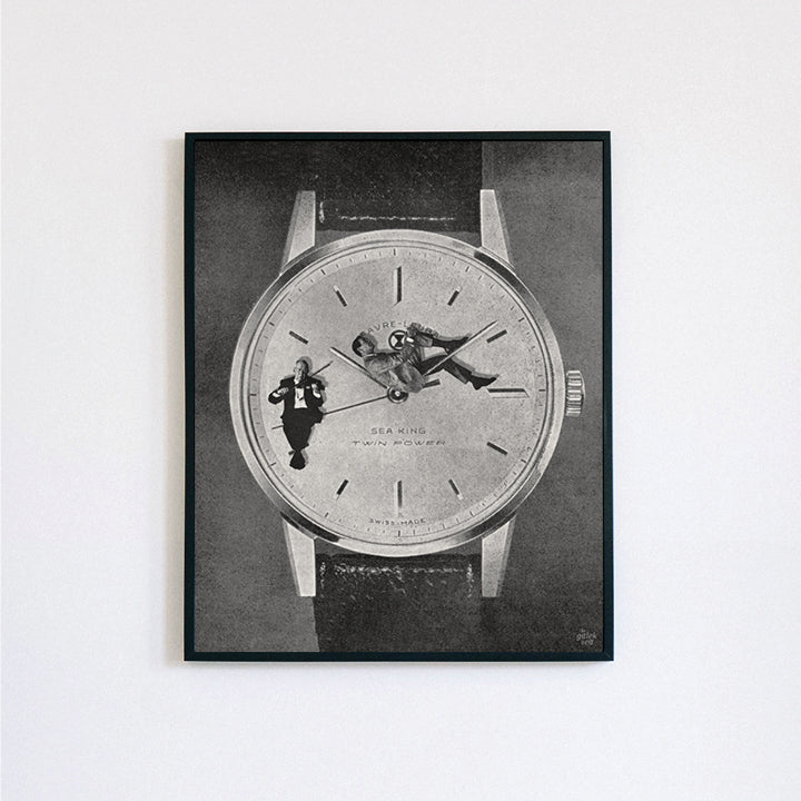 The Watch - Vintage Collage Art Print