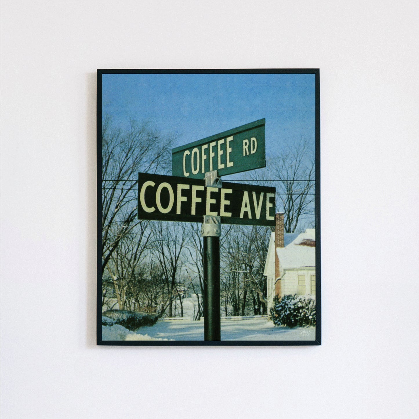 Where Coffee Meets Coffee - Vintage Collage Art Print