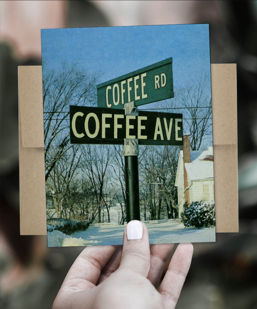 Where Coffee Meets Coffee - Greeting Card